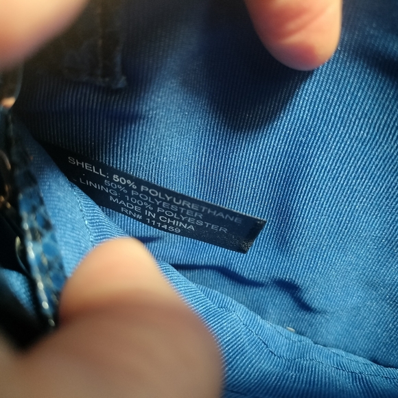 White House Black Market Snakeskin Clutch with Chain Strap NWOT - Picture 2 of 11